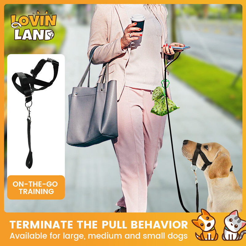 Lovinland Nylon Leash Pet Muzzle Strap Adjustable Dog Mouth Cover Anti-bark Pet Mouth Muzzle Stop Biting Chewing For Small Large Dog