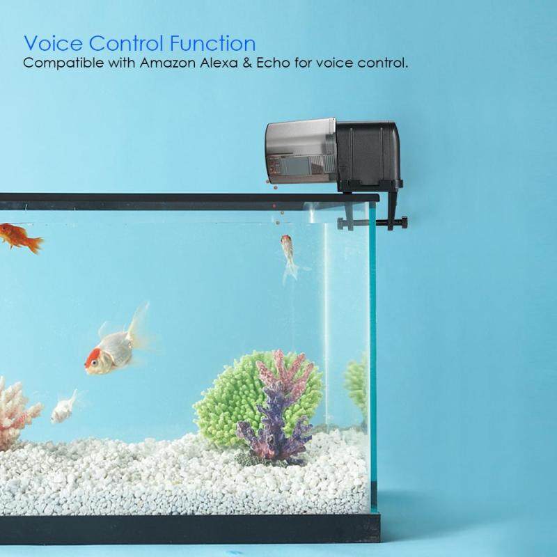 Tự Động Cá Trung Chuyển Xe Tăng Aquarium Ăn Hẹn Giờ Cá Thực Phẩm Dispenser Có Thể Điều Chỉnh Ổ Cắm Ứng Dụng Điều Khiển Bằng Giọng Nói Điều Khiển Tương Thích Với Alexa Petthome