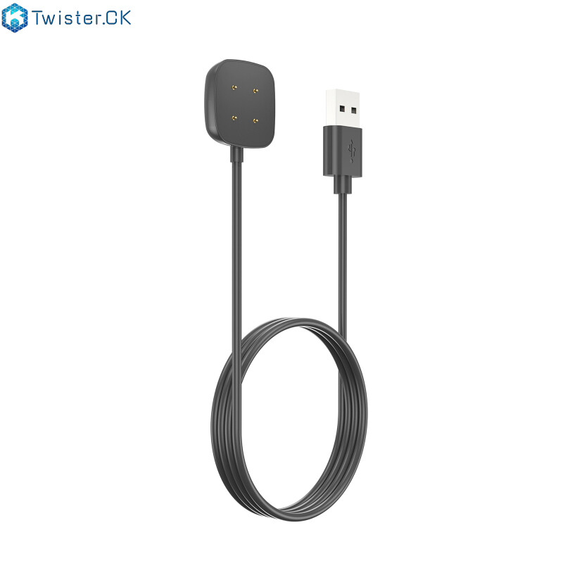 Smart Watch Dock Charger Adapter Magnetic Usb Charging Cable Power Cord Compatible For Fitbit Versa 4/3 Sense 2/1