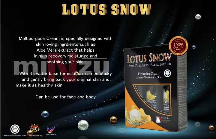 lotus snow hydrating cream
