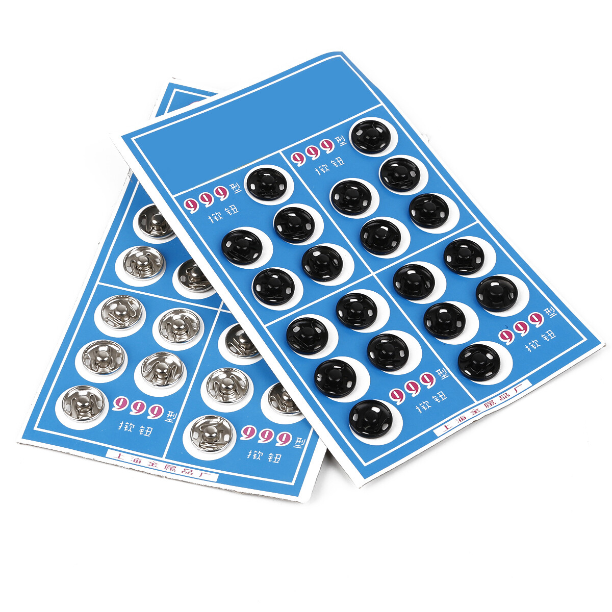 Nút Bấm, Nút Nhấn Chốt Kim Loại Màu Bạc Đen Khuy Sắt Mạ Khuy Tròn 8/10/12Mm Phụ Kiện May