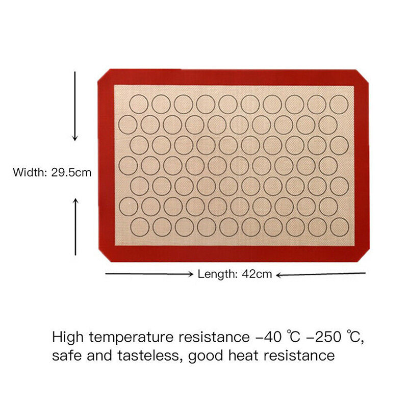Nonstick Silicone Mat Baking Oven Pastry Liner Macaron Cake Sheet Kitchen