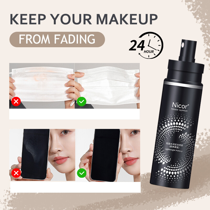 SUAKE Moisturizing Makeup Setting Spray Dewy Finish 100ml Makeup Setting Spray For Dewy Look Gentle Spray For Post-Makeup Skin