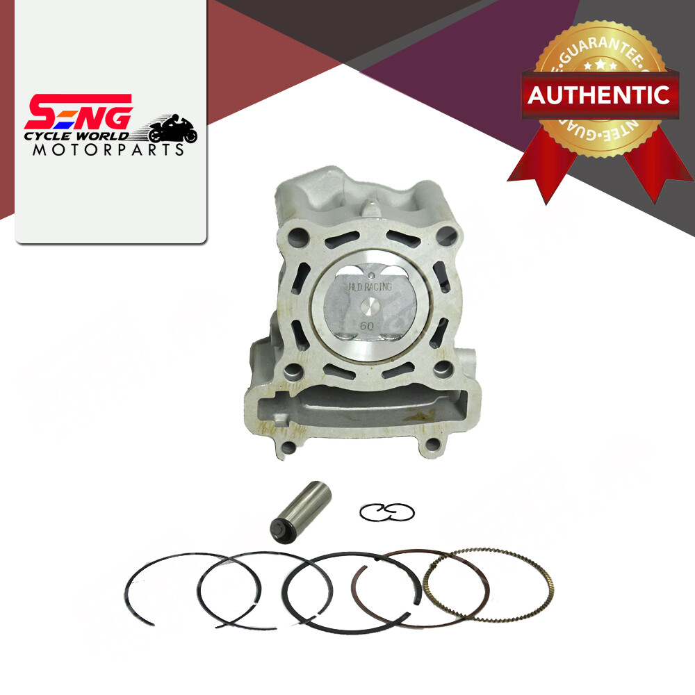 Lc135 Y15 Zr Racing Cylinder Block Set 60mm Ceramic Shark Lazada
