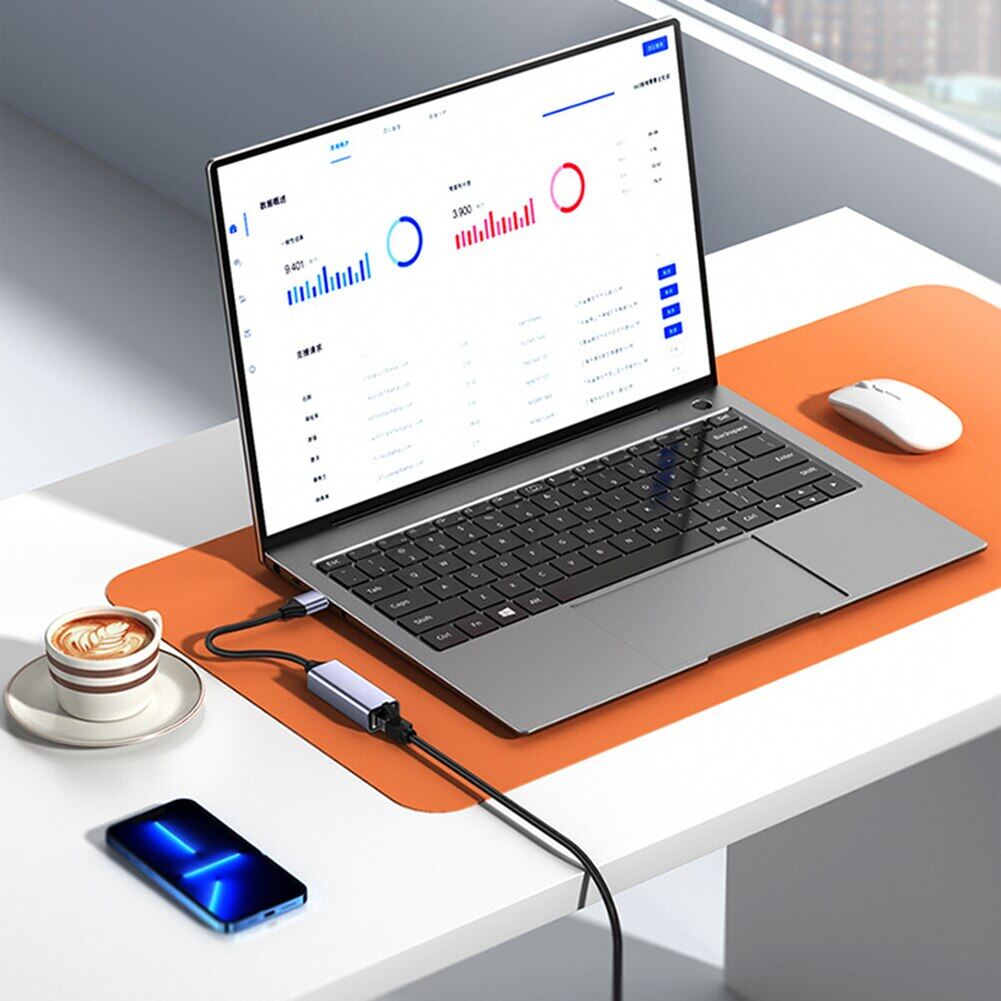 Bộ chuyển đổi Ethernet USB USB3.0 PC Internet USB 1000Mbps Bộ chuyển đổi mạng RJ45 type-C Gigabit 2.5G Cho Máy Tính Xách Tay/TV Box USB không dây Adapter