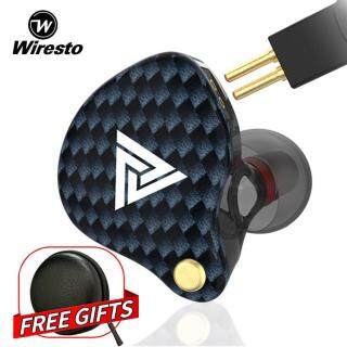 Wiresto QKZ VK4 In Ear Earphone Stereo Headphone Sport Wired Earbuds HiFi Heavy Bass Sound Noise Isolating Headset with Microphone with Free Case Box thumbnail