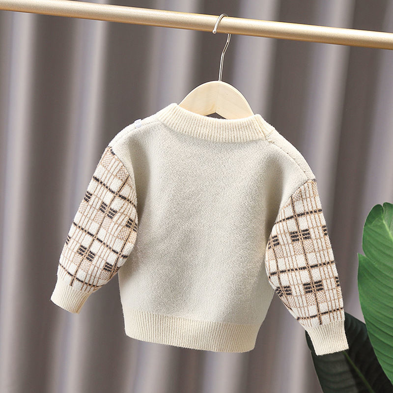 Boys' Sweaters, Children's Sweaters, 2021 Autumn and Winter New Baby Boys' Pullover Base Sweaters
