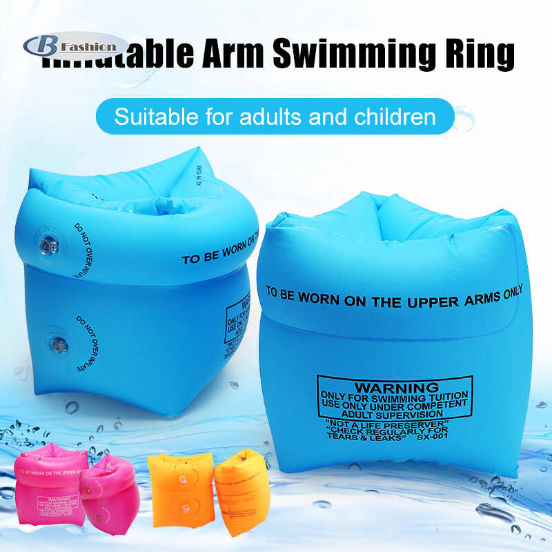 B-F Arm Floaties Inflatable Swim Arm Bands Floater Sleeves Swimming Rings Tube Armlets for Kids Adults