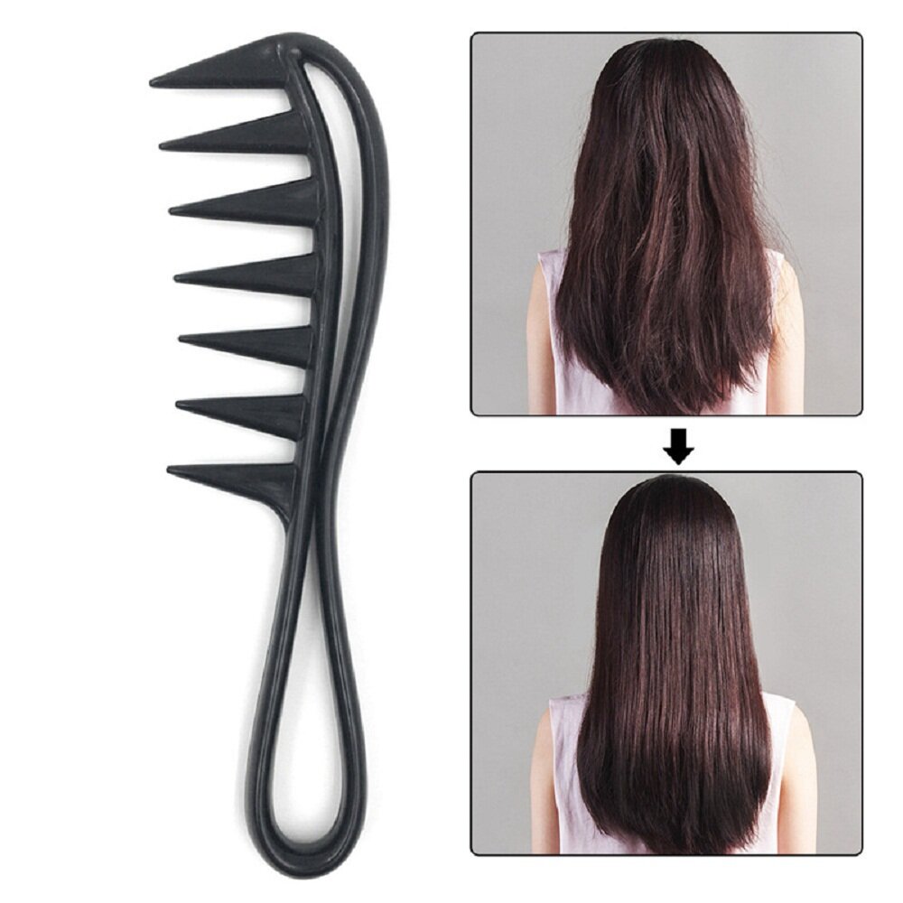 Detangler dụng cụ salon làm tóc Cá Mập Lược răng to massage