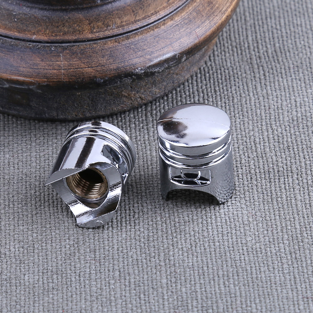 4 Cái Nắp Chụp Thân Van Lốp Bánh Xe Hơi Màu Bạc Thông Dụng Nắp Che Bụi