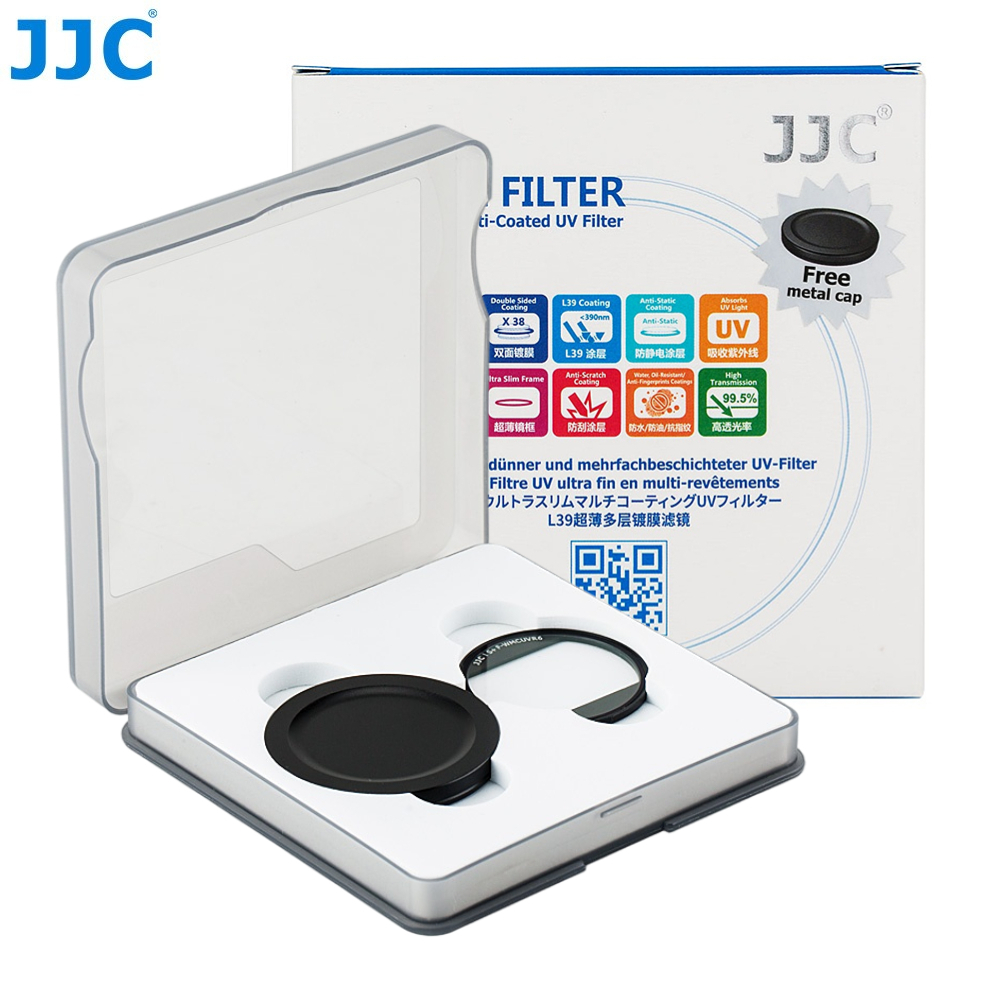 JJC Lens Protective Set Ultra Slim Multi-Coated L39 UV Filter with