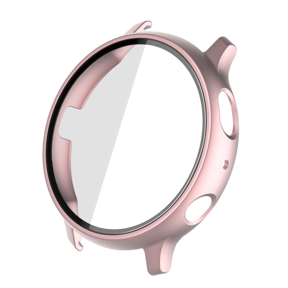Matte Cover for Samsung Galaxy Watch Active 2 Case 44mm 40mm All Around Coverage Protective Bumpers Glass Screen Protector