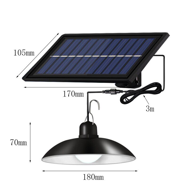 Outdoor Waterproof Energy-Saving Lamp LED Super Bright Retro Bulb Lamp Solar Chandelier Night Light Corridor Garden Path Light
