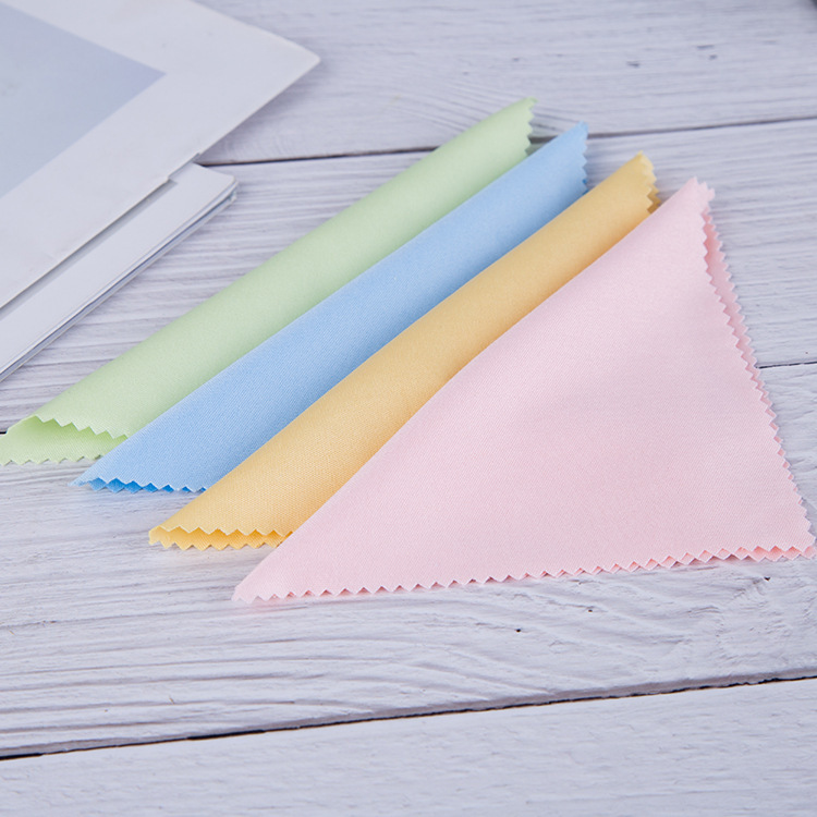 1 Piece Random Color Rectangle Mirror Cloth Eyewear Wipe Cleaning Microfiber Glasses Cloth