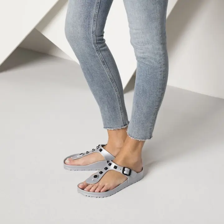 birkenstock gizeh eva silver