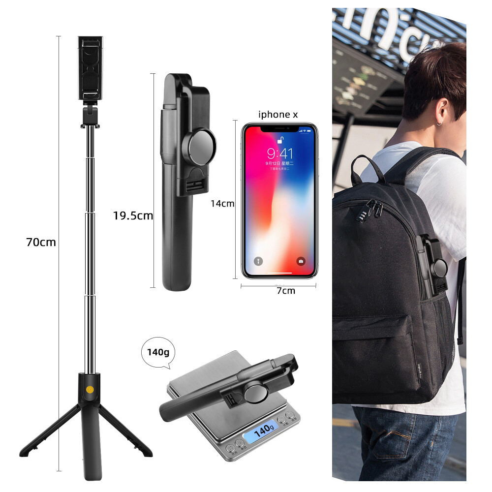 Gậy Selfie Bluetooth Không Dây Zeallion Có Gương Và Điều Khiển Từ Xa Mini Và Chân Máy Có Thể Mở Rộng Giá Đỡ 1 Chân Có Thể Gập Lại Cuộc Gọi Video Cầm Tay Cho Iphone Xiaomi Samsung Oppo Vivo