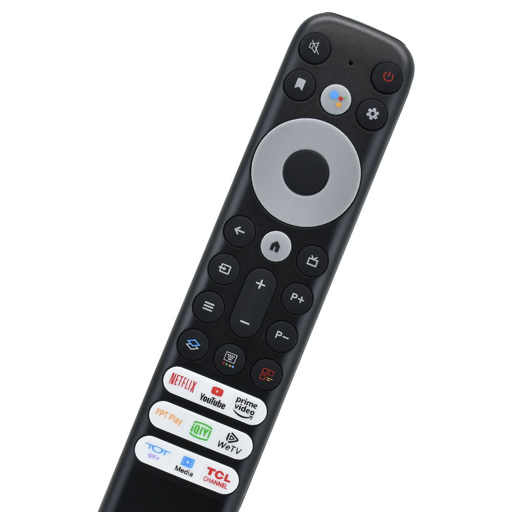 Use for unversual tcl smart tv voice remote control tcl android tv qled 4k uhd，6 shortcut keys, including netflix, youtube, qiy and other keys, 100%brand new, voice control