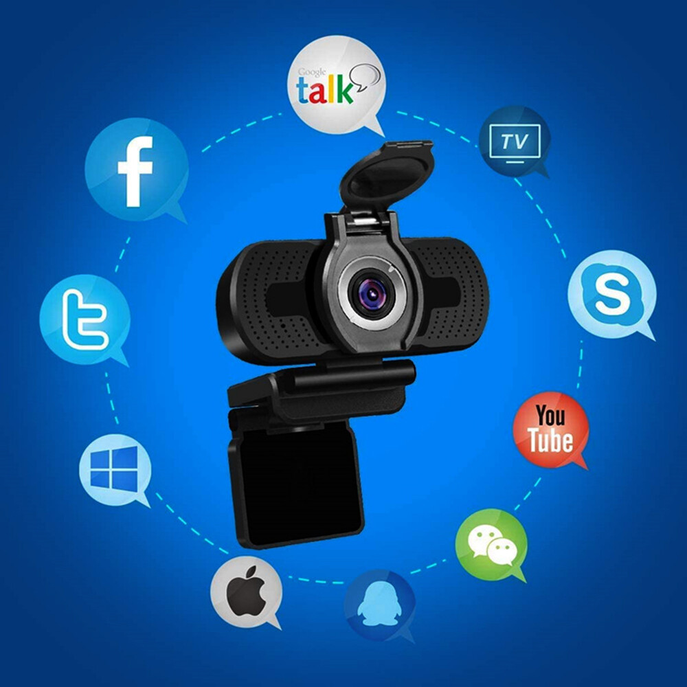 Webcam 1080P Cho Máy Tính Máy Vi Tính Web Camera Có Mic Camera Xoay Để Phát Sóng Trực Tiếp Cuộc Gọi Video Công Việc Hội Nghị