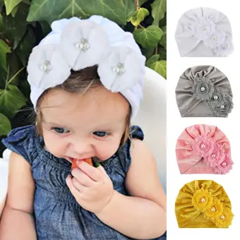 flower baby hat