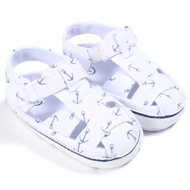 baby boy white crib shoes