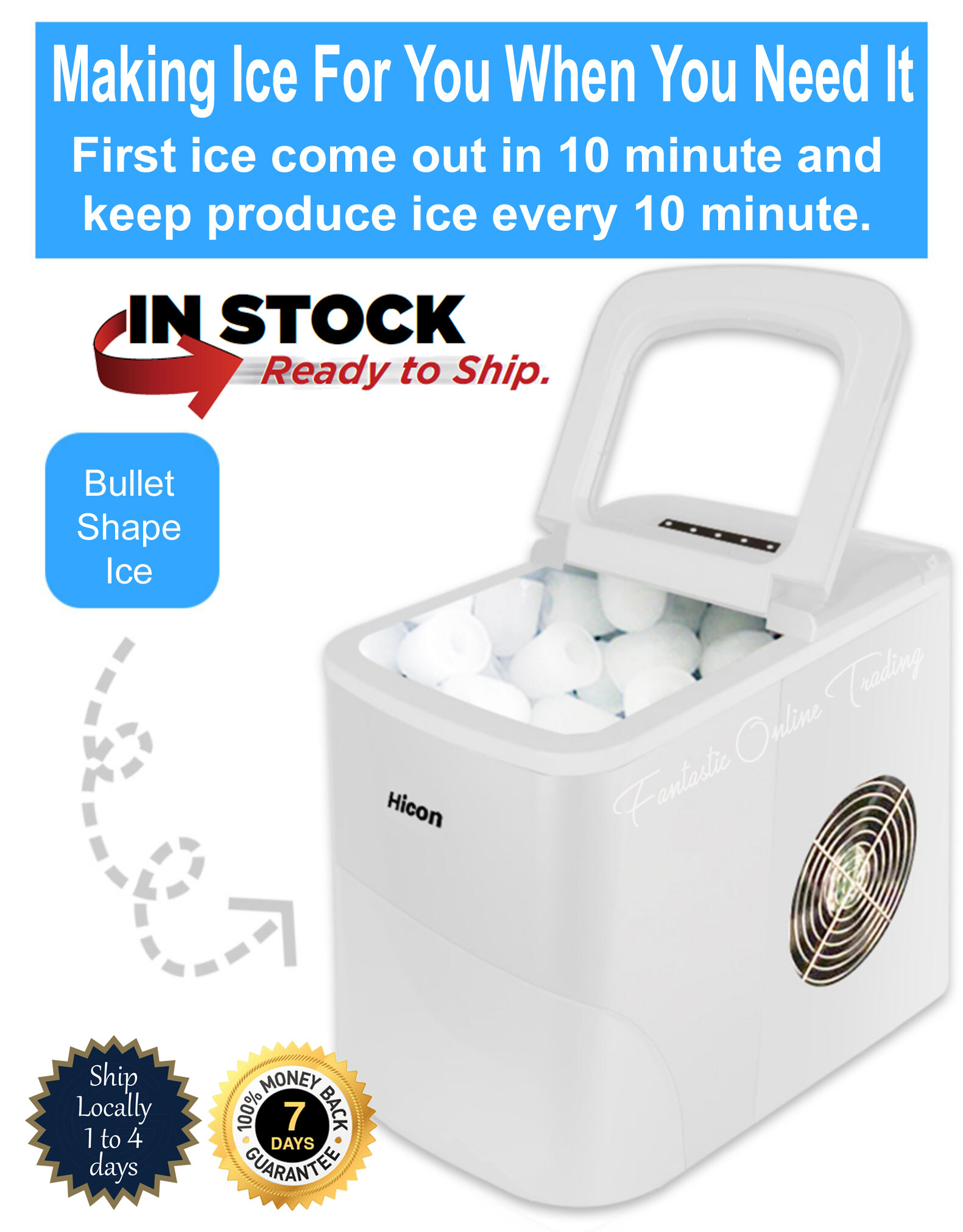 Ice Maker For Home & Office, Mesin ais, pembuat ais, ice production, ice cube maker, ice cube
