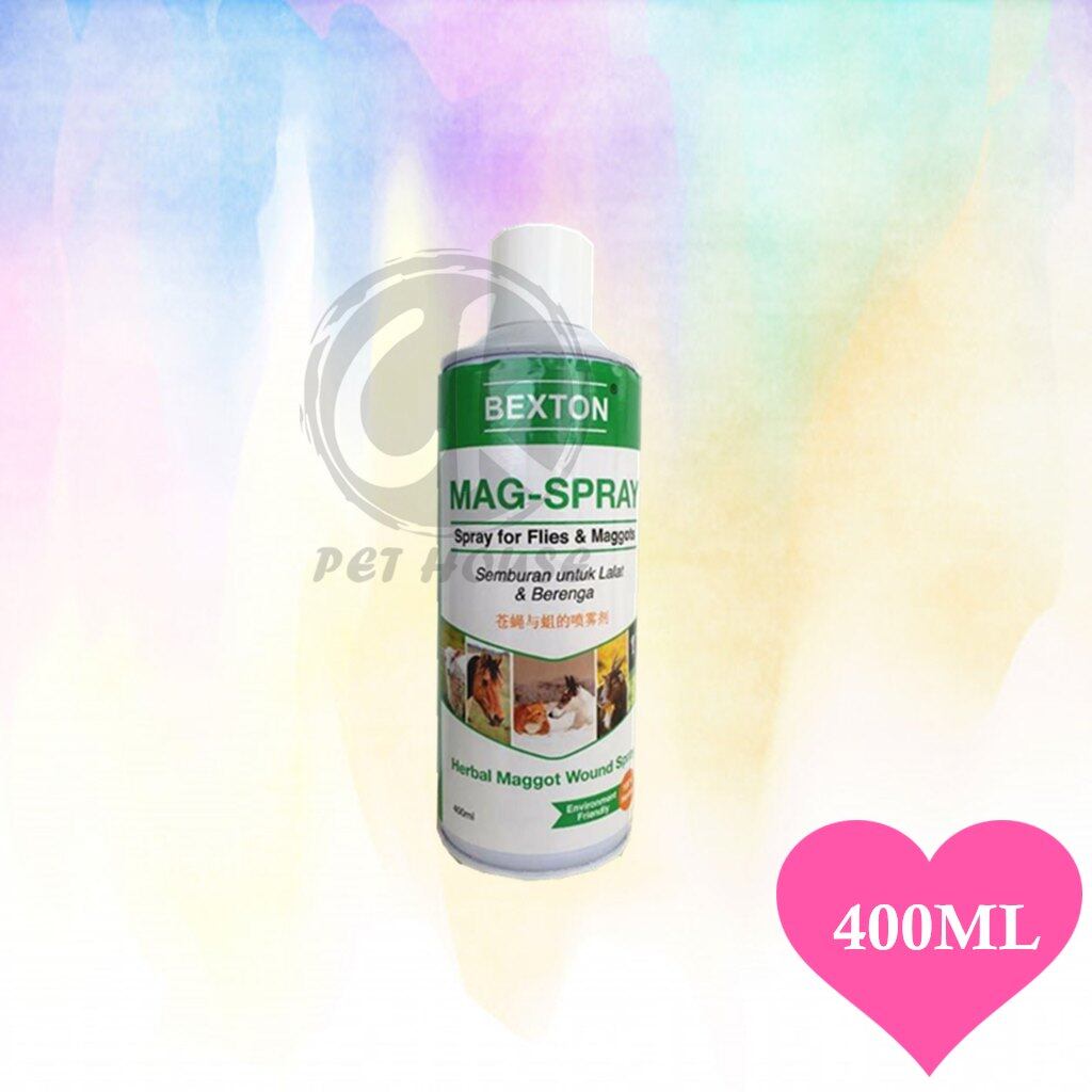 Bexton MagSpray for Flies & Maggots / Herbal Maggot Wound Spray 400ML