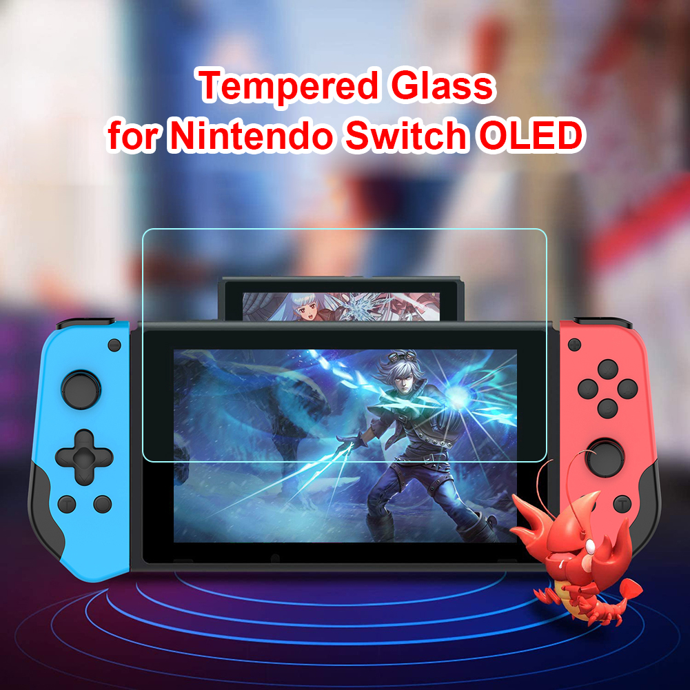 Glass Protective Film Cover Fit OLED Game Console Screen Protector Practical Accessories