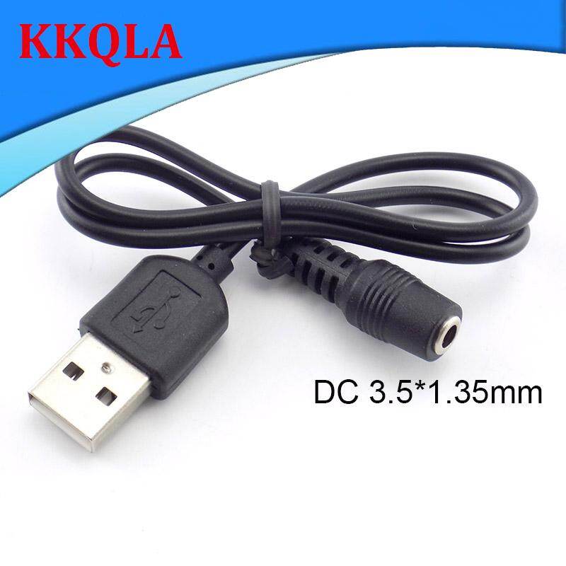 Qkkqla dc female power jack to usb a male plug 3.5*1.35mm plug extension line cable for barrel connector power cord usb 2.0