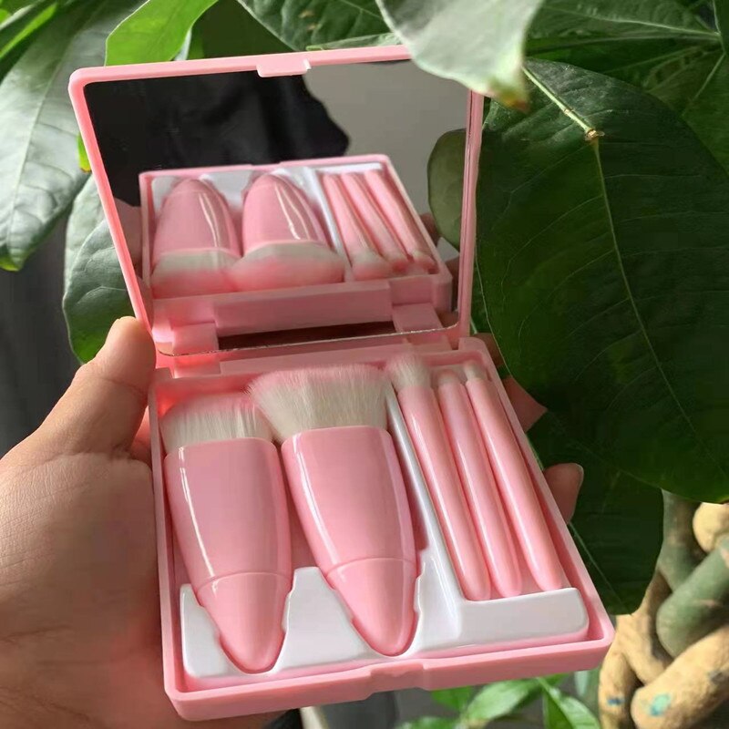 Mirror Makeup Brushes Set for Cosmetics Soft Fluffy Foundation Blush Powder Eyeshadow Kabuki Blending Makeup Brush Beauty Tool