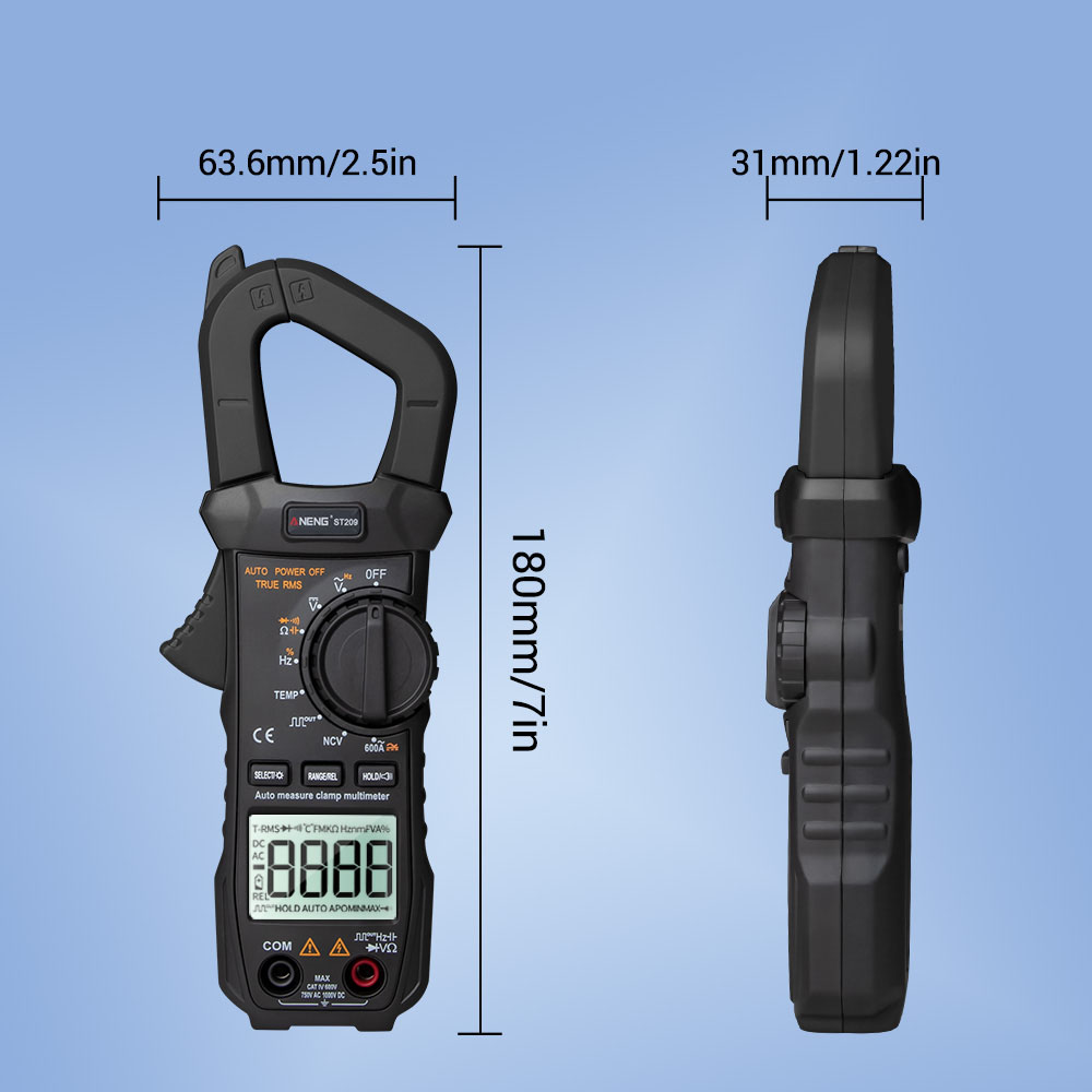 Kẹp Kỹ Thuật Số Aideepen ST209, Kẹp AC/DC Meter, Vạn Năng