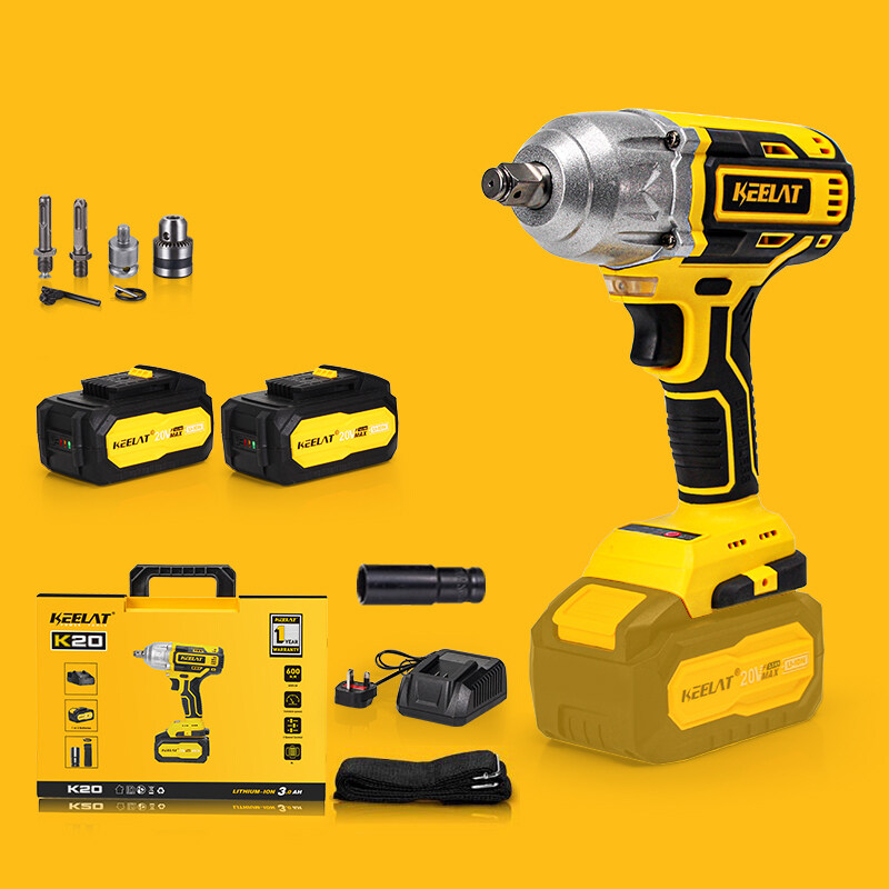 Keelat kid006 600NM Cordless Impact Wrench Brushless High Torque 1/2