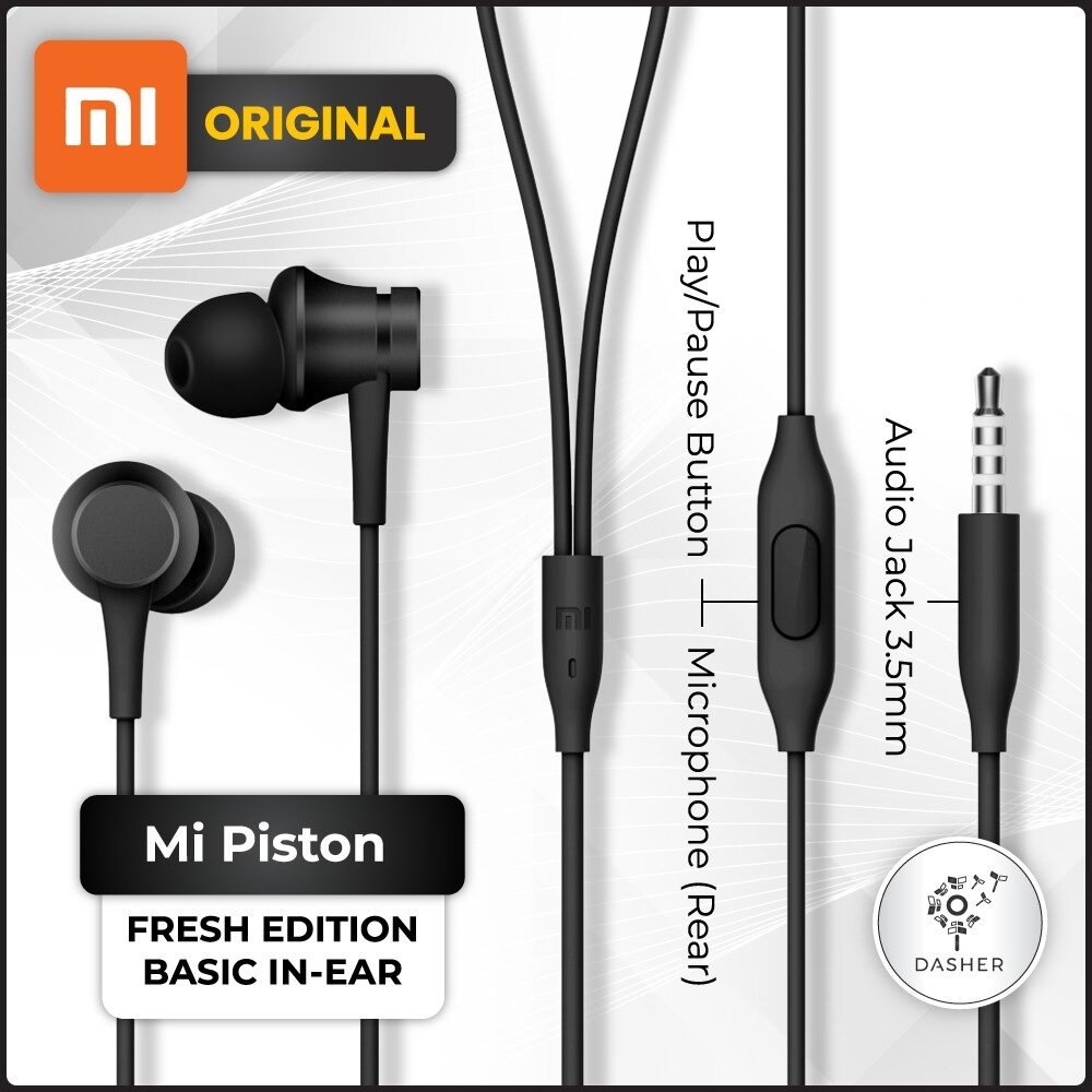 Xiaomi Earphone Mi Piston Fresh Edition In Ear Headphone Basic Standard Earphone  Headset | Lazada