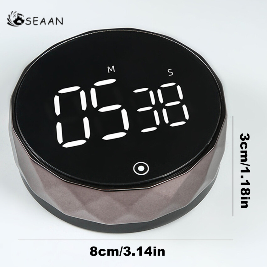 Digital Kitchen Timer - Magnetic Countdown Countup Timer With Large LED Display Volume Adjustable