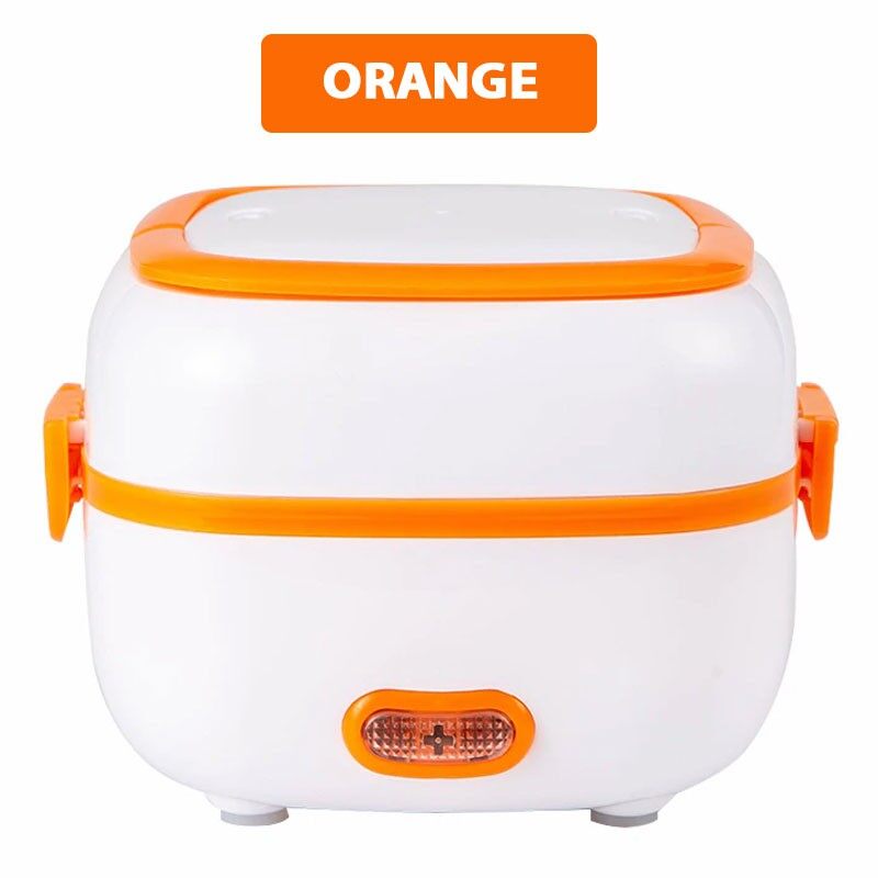Electric Lunch Box Rice Cooker Stainless Steel Heat Steamer Egg Boiler