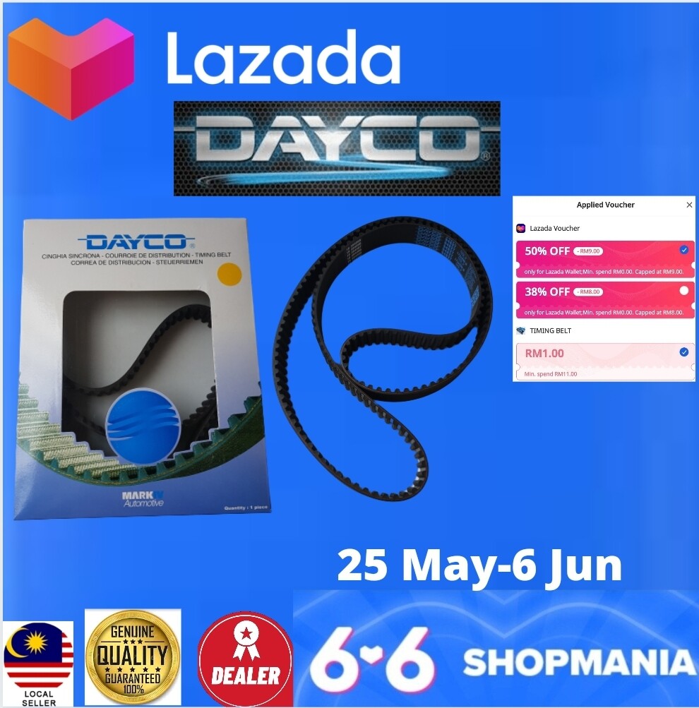 DAYCO ORIGINAL Timing Belt Proton Saga BLM FLX, Gen2/ Exora/ Preve