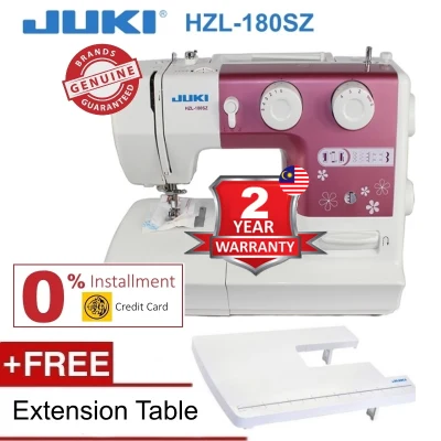 Juki HZL-180SZ Sewing Machine + Extension Table (100% Genuine Juki brand)