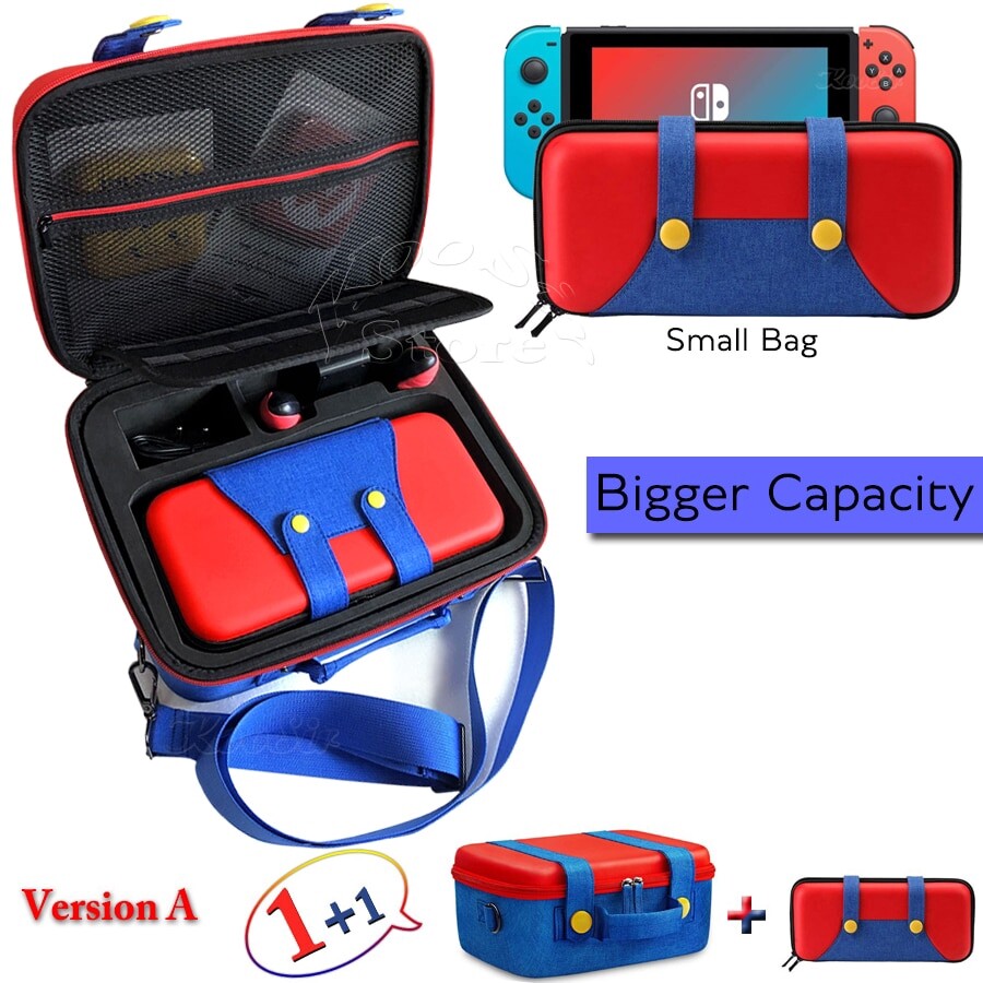 Hộp Đựng Nintendo Switch Lớn Phụ Kiện NS Hộp Đựng Máy Điều Khiển Hộp Đựng Túi Xách Tay Có Công Tắc