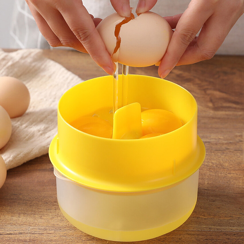 6 Eggs Egg Separator,Egg White And Yolk Separator, Egg White Filter,For Home Kitchen