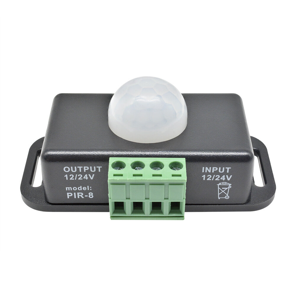 Công tắc cảm biến chuyển động hồng ngoại PIR tự động DC 12V-24V 8A -INTL