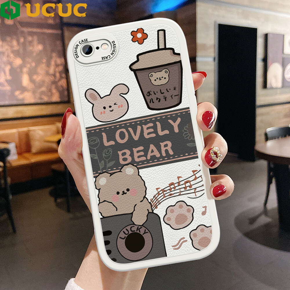 Ucuc phone case casing for iphone 6s plus 6 plus iphone6s 6+ 6s+/iphone xs x xr xs max iphonexr case girls cartoon cats shockproof leather soft silicone pu leather cover case