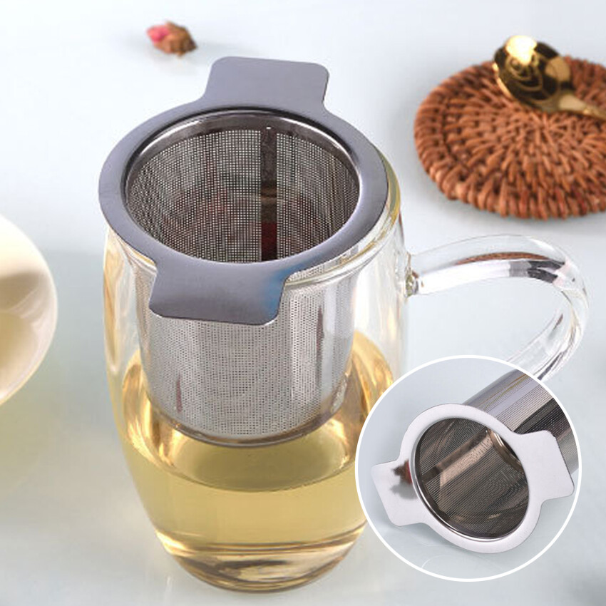 Dụng Cụ Pha Trà Bằng Thép Không Gỉ Dụng Cụ Lọc Trà Lưới Lọc Trà Dụng Cụ Lọc Gia Vị Lá Trà Dụng Cụ Uống Nước Phụ Kiện Nhà Bếp Kẹp Tay Cầm
