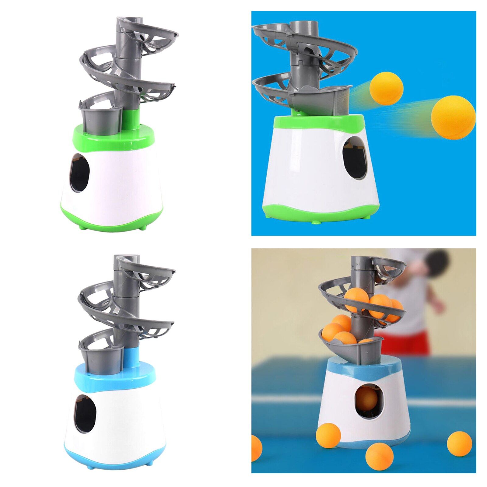 Table Tennis Robot PingPong Ball Machine Automatic Launcher Pitching