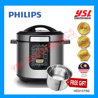Philips Viva Collection All-In-One Cooker HD2137 ( HD2137 ) "FREE STAINLESS STEEL POT" [Discount Voucher Redeemable]
