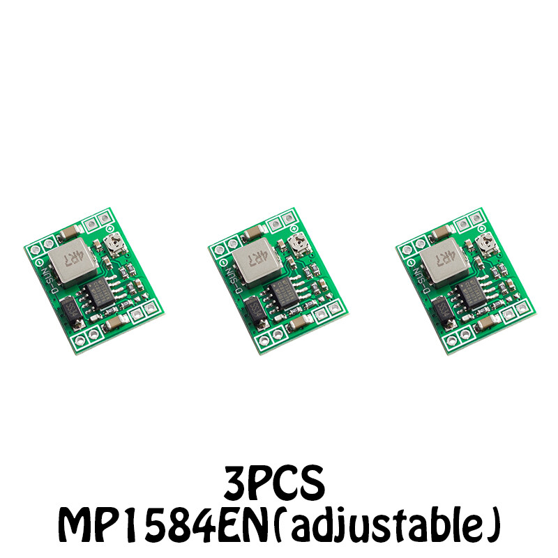 3PCS MP1584EN DC-DC 3A Adjustable 24V to 12V 9V 5V 3V Power Buck Step Down Module
