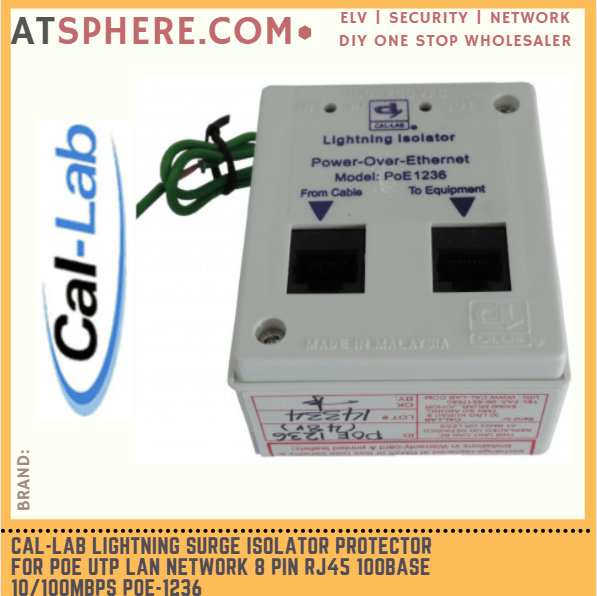 CALLAB Callab Cal Lab Lightning Surge Isolator Protector For POE UTP