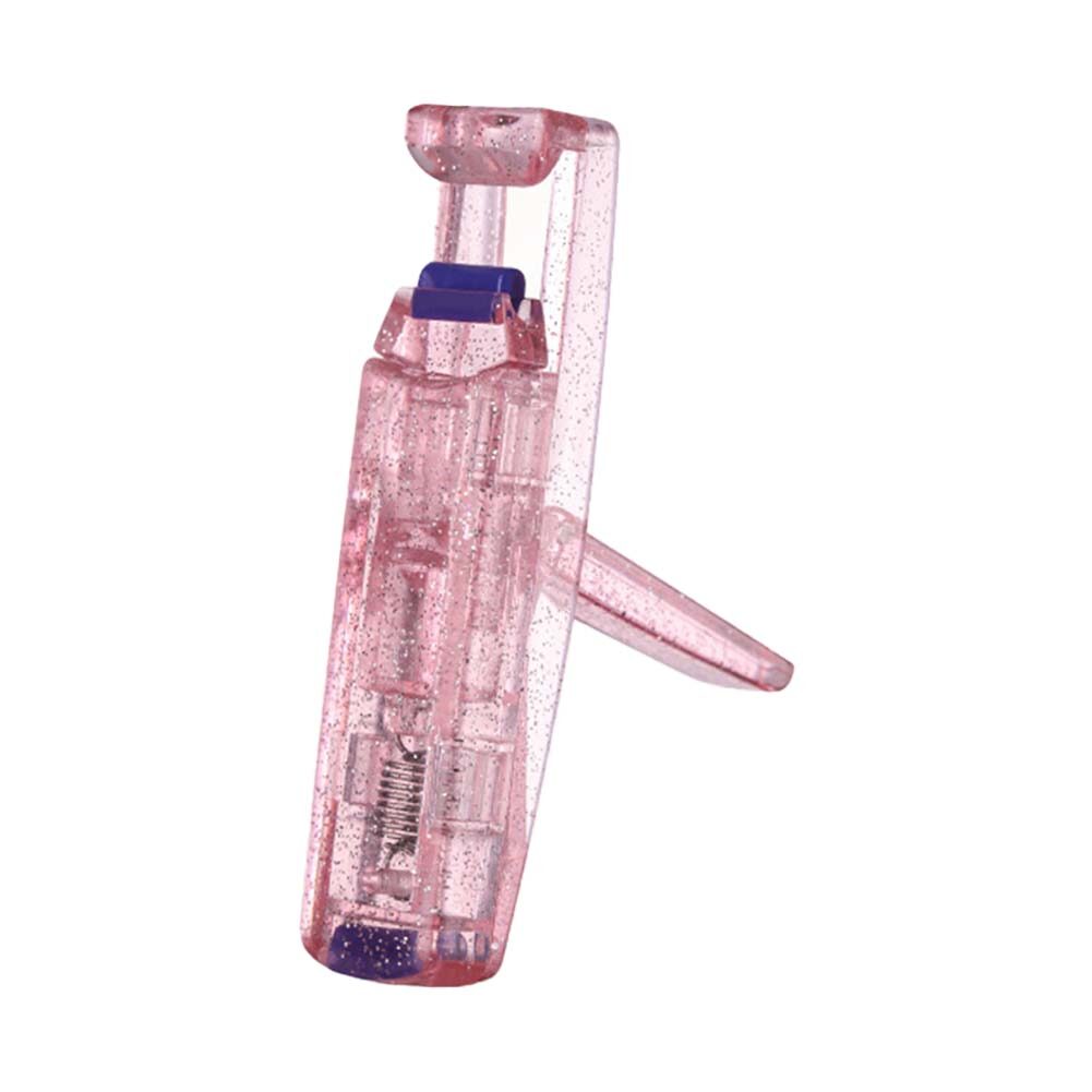 Portable Glitter Pink Wide Angle Partial Eyelash Curler for Beginners