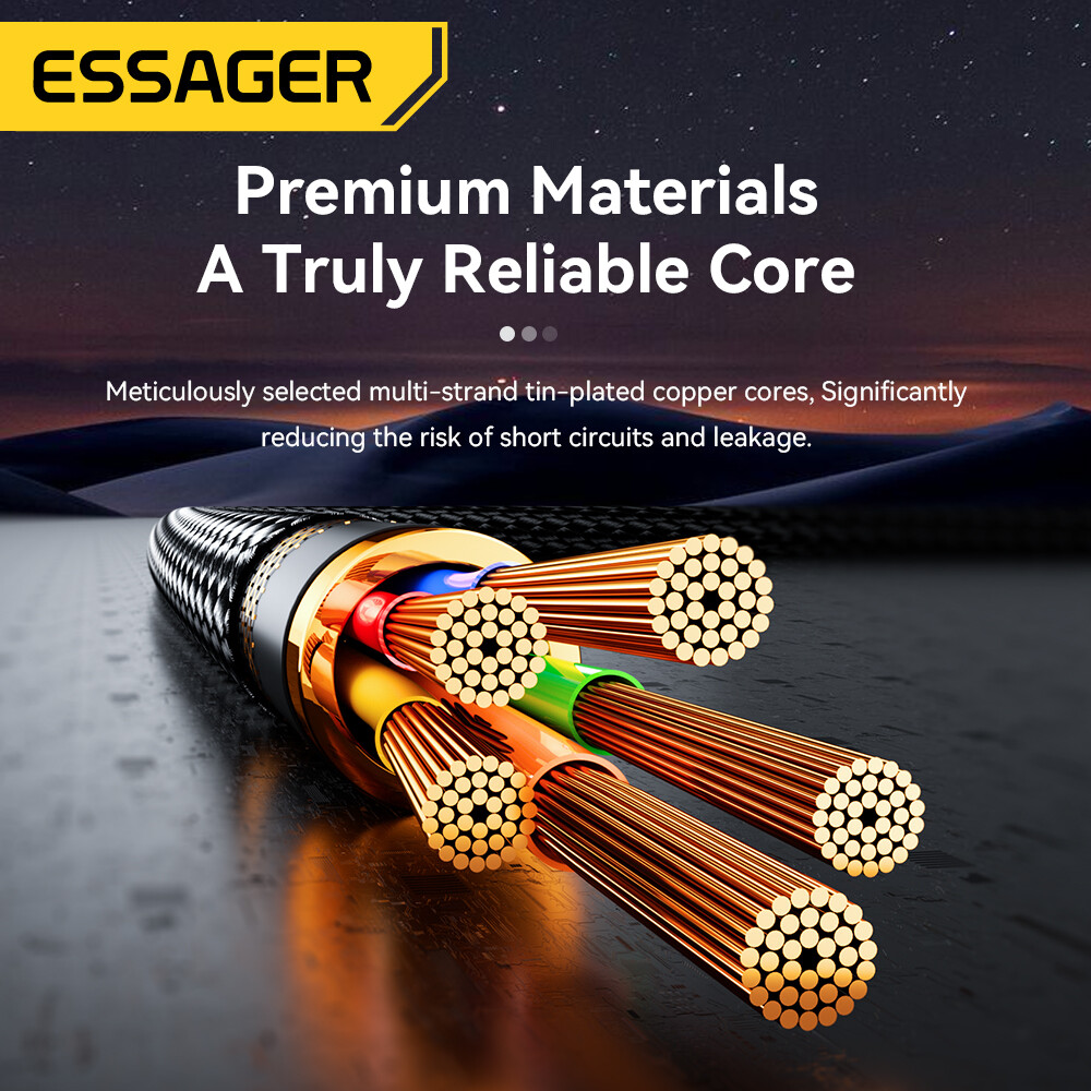 Essager PD 29W Type-C to Lightning Cable Digital Display Fast Charging C to L Cable for iPhone iPad AirPods