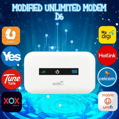 [TODAY POS]Pocket Portable Modem D6 WiFi 4G LTE Modified Un-limited Hotspot Support All Telco