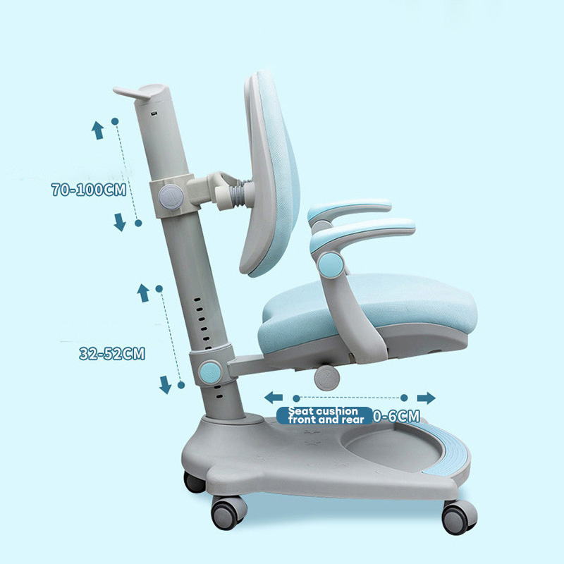 Children's learning chair corrective sitting chair Adjustable writing chair for elementary school students, home lift desk back chair