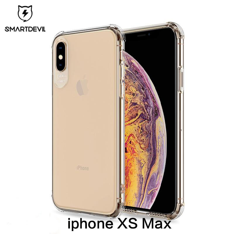 SmartDevil Shockproof Bumper Transparent Silicone Phone Case for iPhone  XS Max 6 6s Plus Clear Protection Back Cover, Lucency